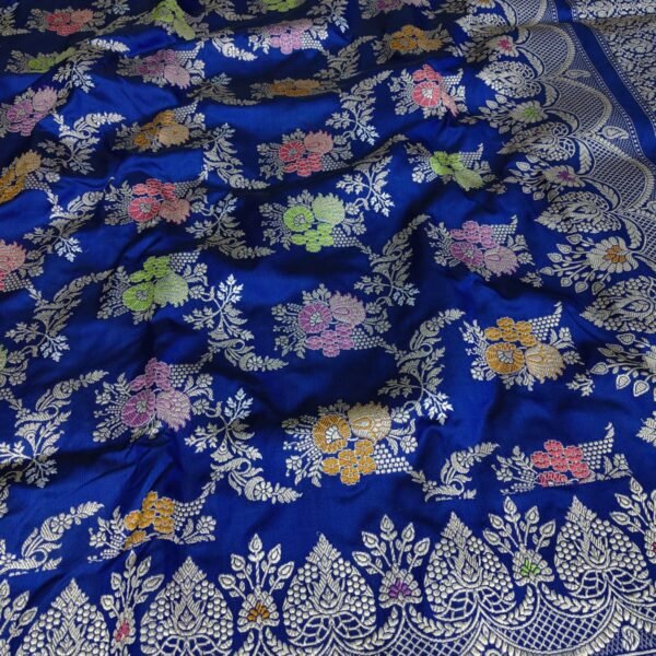 BNS Maharani Kadhuwa Pure Katan Silk Saree – Royal Meenakari Heritage